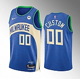 Men's Milwaukee Bucks Active Player Custom Blue 2023-24 City Edition Stitched Basketball Jersey,baseball caps,new era cap wholesale,wholesale hats